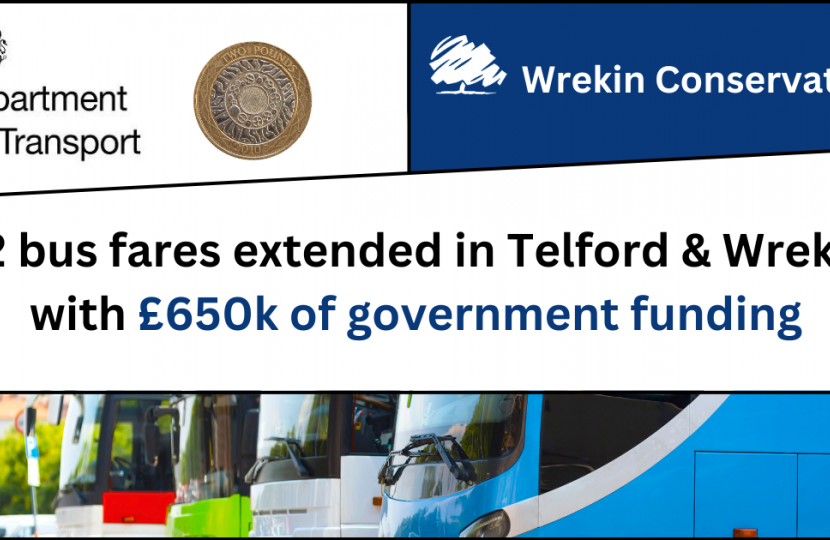 £2 bus fares extended in Telford & Wrekin with £650k of government funding